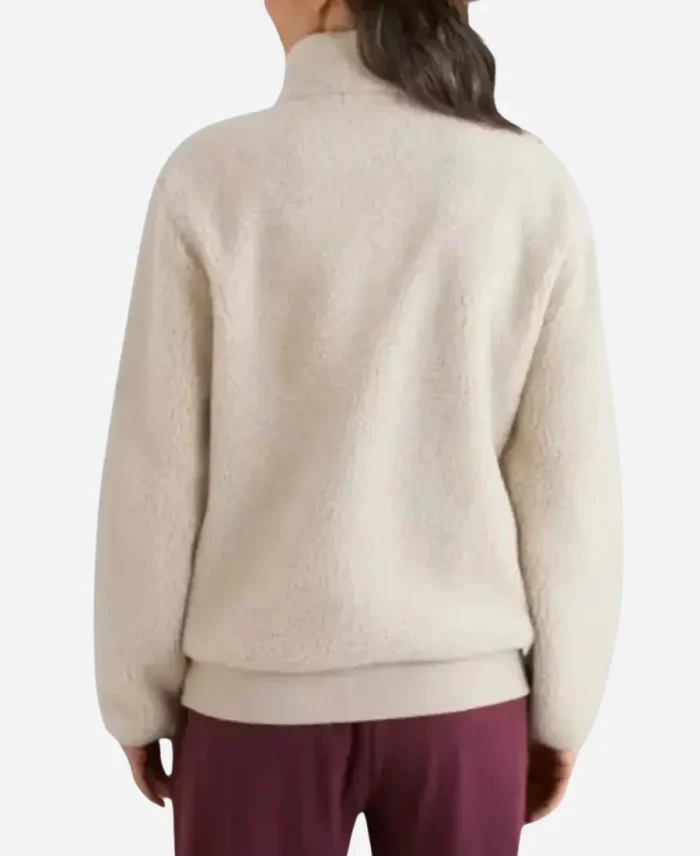 Seasalt Jory Sherpa White Jacket For Sale