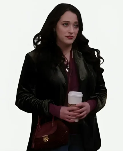 Shifting Gears Kat Dennings Green Velvet Blazer