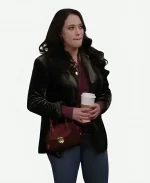 Shifting Gears Kat Dennings Green Velvet Blazer For Sale