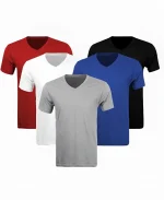 Short Sleeve Pack Of V Neck Shirt For Men