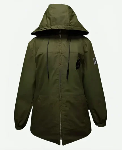 Snap On Green Hooded Jacket