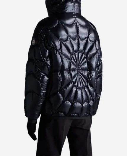Spiderman X Moncler Down Black Jacket For Sale