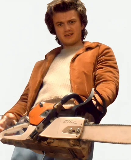 Stranger Things S05 Steve Harrington Brown Jacket