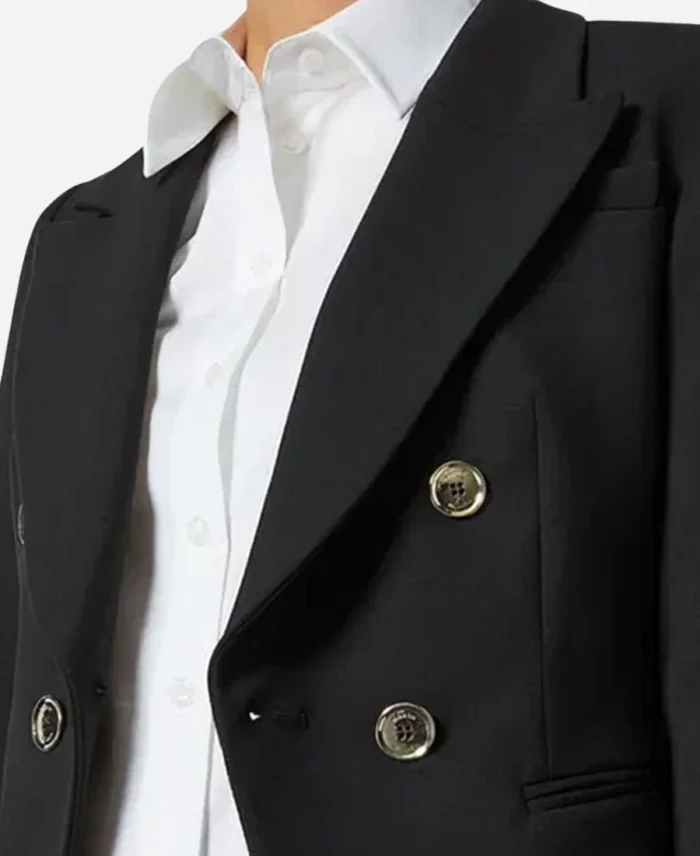 Strife S02 Evelyn Jones Black Cropped Blazer