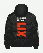 Super Bowl LIX Black Puffer Jacket