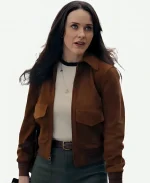 Superman 2025 Rachel Brosnahan Brown Suede Jacket