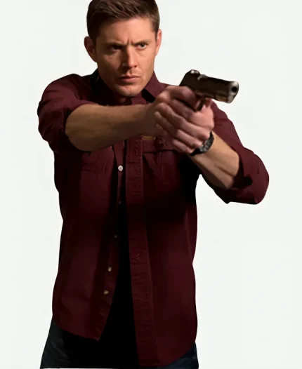 Supernatural Dean Winchester Red Cotton Shirt For Men’s