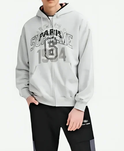 Supreme MM6 Maison Margiela Zip Up Hooded Sweatshirt For Sale
