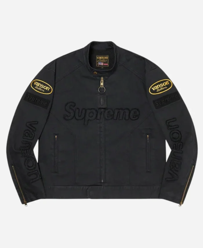 Supreme Vanson Denim Black Jacket