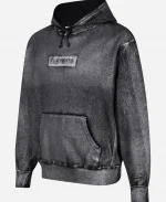 Supreme x MM6 Maison Margiela Foil Box Grey Logo Hoodie