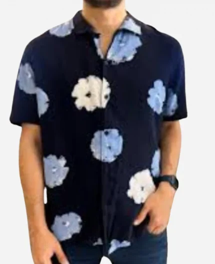 TV Series Bravo’s Love Hotel 2025 Black And Blue Floral Print Shirt