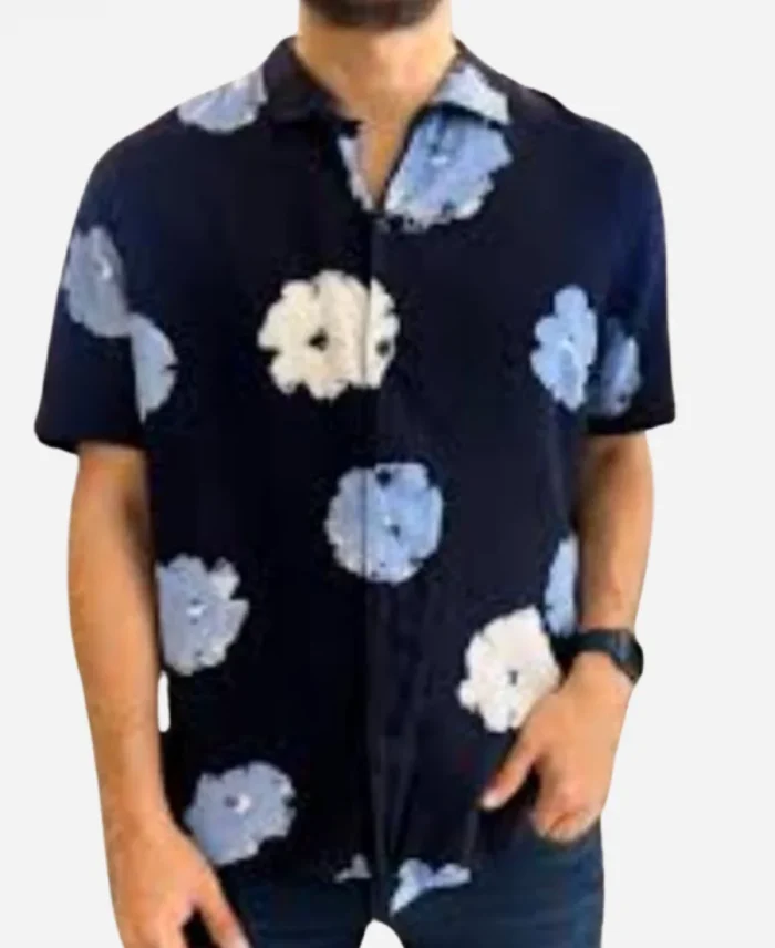 TV Series Bravo’s Love Hotel 2025 Black And Blue Floral Print Shirt
