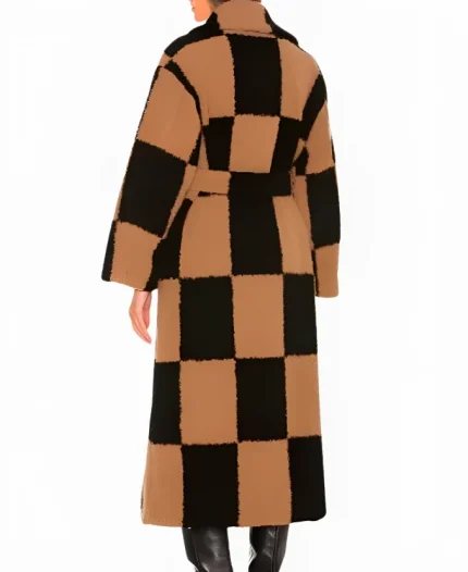 TV Series Down Home Fab Season 3 Chelsea DeBoer BeigeBlack Checkered Coat