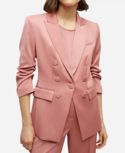 TV Series Leanne Season 01 Leanne Morgan Pink Dickey Jacket