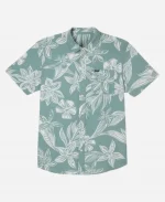 TV-Series Love Hotel S01 Green Floral Shirt For Men