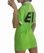 TV-Series Love Island UK S12 Shakira Khan Green Polo Dress