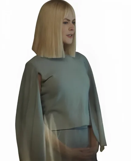 TV Series Nine Perfect Strangers Nicole Kidman Round Neck Cape Top