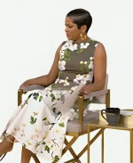 Tamron Hall Show 2025 Tamron Hall Olive Green Floral Dress