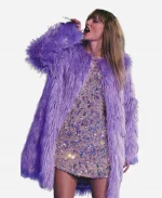 Taylor Swift Eras Tour Purple Fur Coat