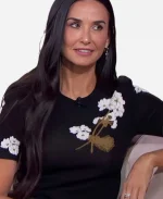 The Jennifer Hudson Show 2024 Demi Moore Embroidered Top