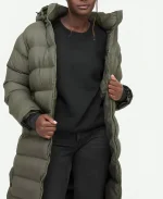 The Studio S01 Olivia Wilde Green Puffer Coat