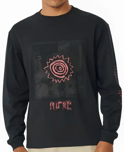 The Survivors S1 Charlie Vickers Black Long Sleeves T-Shirt