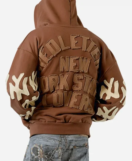 The Today Show 2025 Khalen Saunders NY State Lovers Brown Hoodie