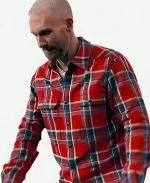 The Voice S27 Adam Levine Red Plaid Shirt