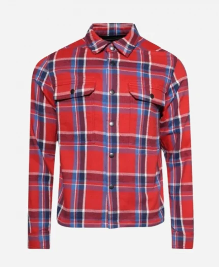 The Voice S27 Adam Levine Red Plaid Shirt For Men
