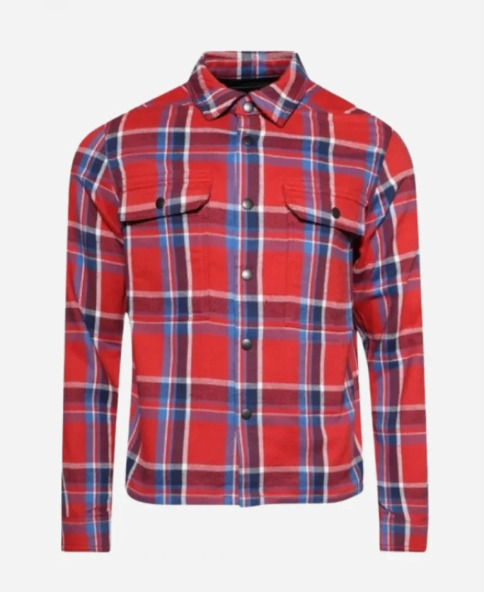 The Voice S27 Adam Levine Red Plaid Shirt For Men