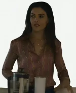 The Waterfront 2025 Danielle Campbell Chain Silk Blouse