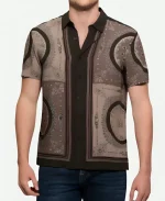 The Young And The Restless S50 Damian Kane Brown Printed Shirt
