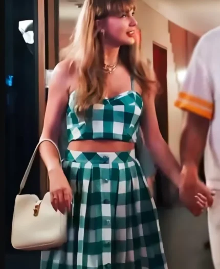 Tight End University Taylor Swift Gingham Skirt