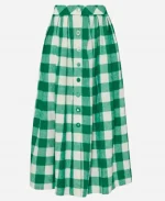 Tight End University Taylor Swift Green Gingham Skirt For Women’s