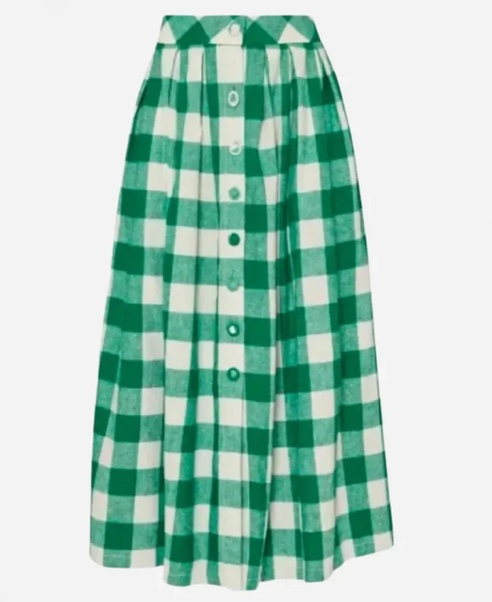 Tight End University Taylor Swift Green Gingham Skirt For Women’s