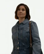 To Barcelona Forever Ashley Williams Blue Denim Jumpsuit