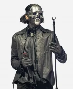 Ghost Band Papa V Bat Black Leather Jacket