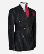Tulsa King Sylvester Stallone Black Stripe Blazer