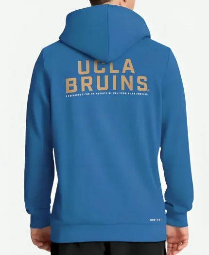 UCLA Bruins Jordan Brand 2025 Sideline Standard Issue Dri-FIT Full-Zip Blue Hoodie