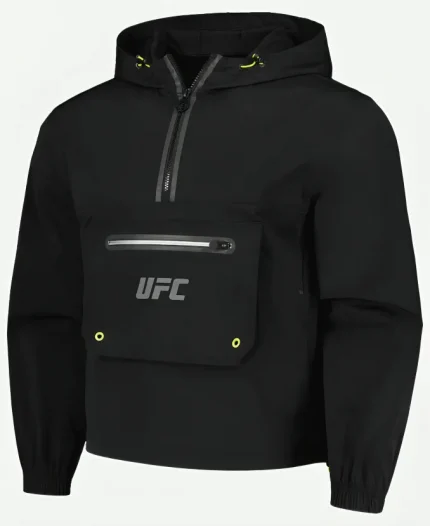 UFC Anorak Black Hooded Jacket For Sale