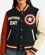 USA Independence Day Eagle Varsity Jacket