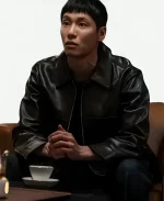 Um Tae-Seong The Trunk 2024 Black Leather Jacket
