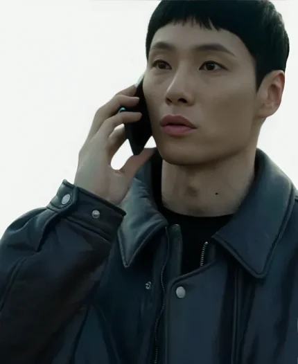 Um Tae-Seong The Trunk S01 Black Leather Jacket