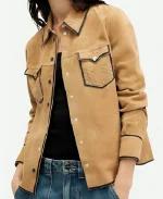 Victoria Moroles Ballard Brown Suede Jacket