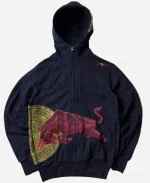 Vintage Red Bull Big Embroidered Logo Racing Hoodie