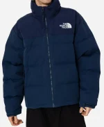 W Nuptse 92 Down Blue Jacket For Sale