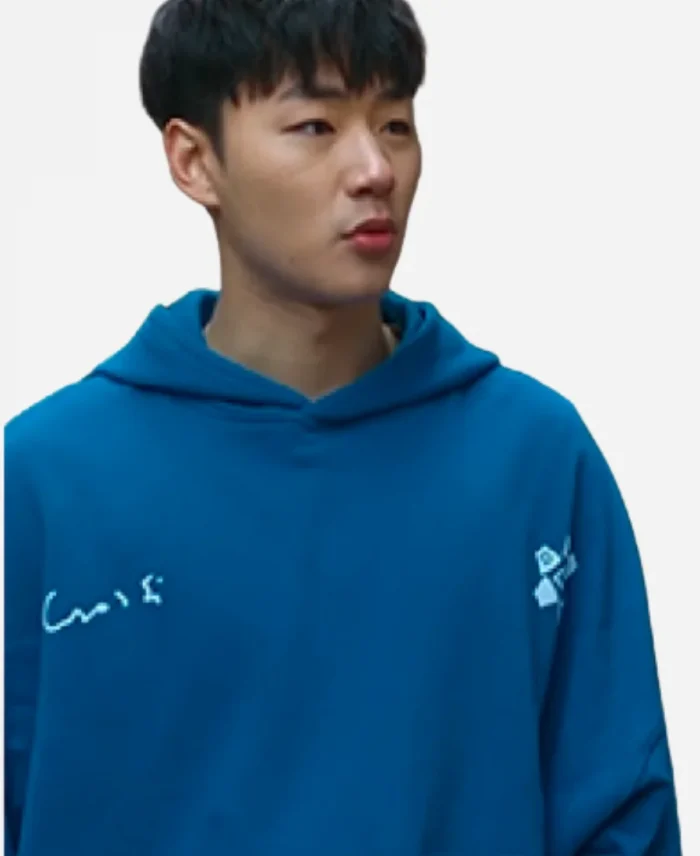 WEAK HERO CLASS 2 Go Hyun-tak Blue Hoodie Sweatshirt