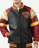 Washington Commanders Leather Jacket