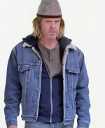 William H. Macy TV Series Shameless Frank Gallagher Blue Denim Jacket