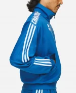 Willy Chavarria Relaxed Blue Track Jacket